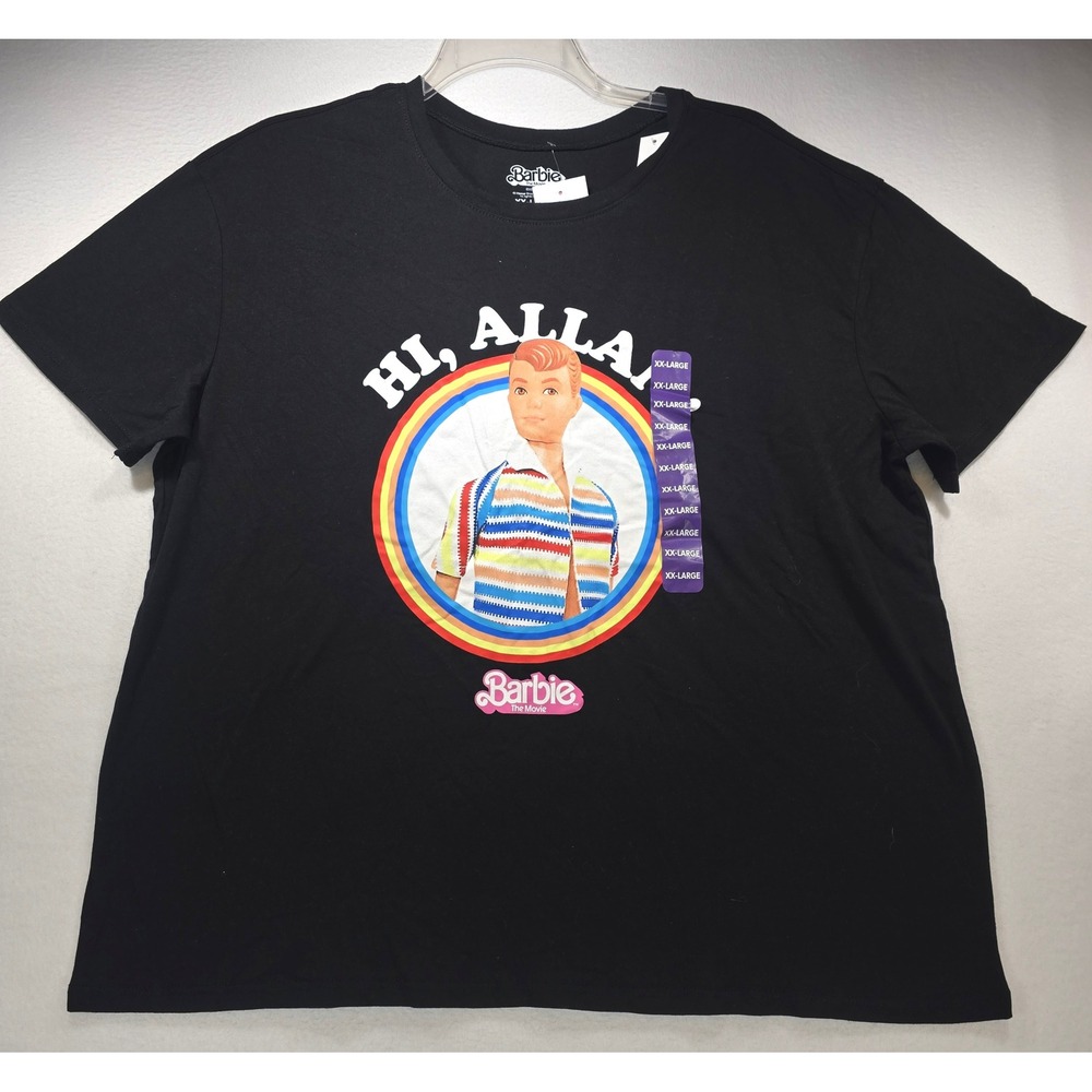 Barbie The Movie Hi Allan Graphic T-Shirt Black XXL New With Tags‎